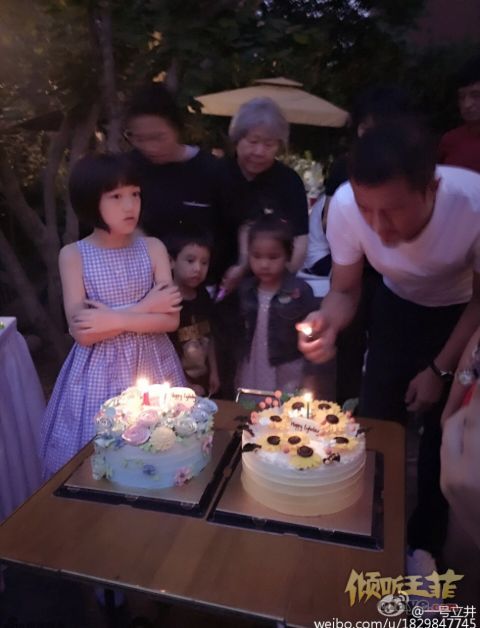 李嫣10岁生日李亚鹏开派对 王菲等人现身