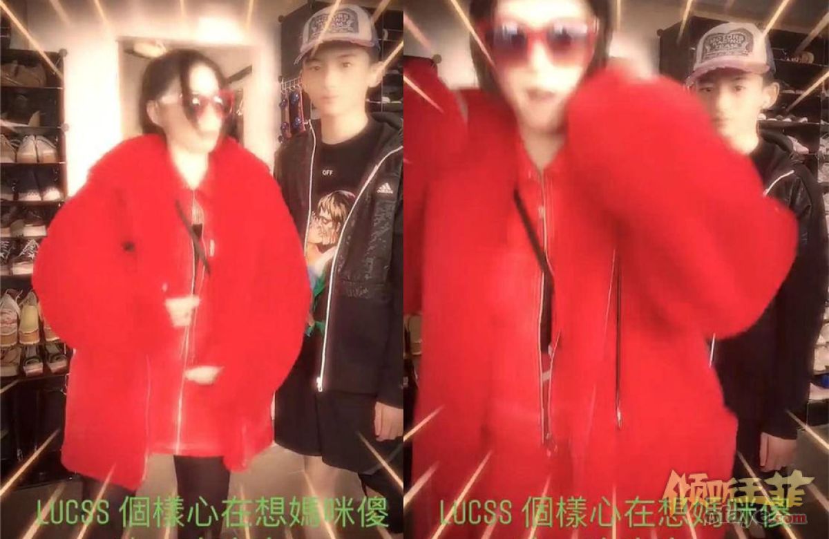 组图：张柏芝晒视频跳热舞Lucas表情冷漠五官帅气超像谢霆锋