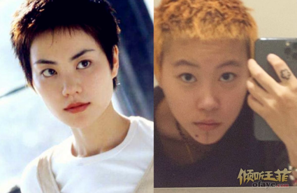 组图：窦靖童晒自拍手指纹身抢镜金色短发造型酷似妈妈王菲