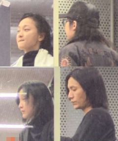 组图：网遇周迅陈坤窦靖童相约剪头发三人神态亲昵交情不浅