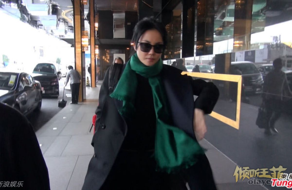 王菲香港追爱媒体紧盯 独自外出大方任拍