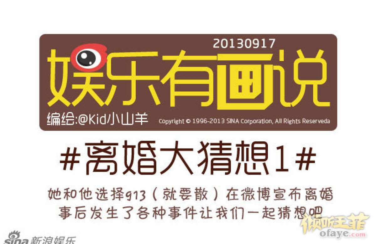 娱乐有画说：王菲李亚鹏离婚大猜想之一
