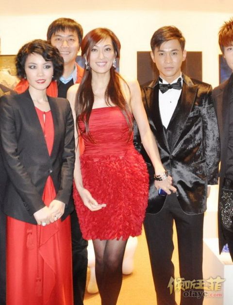乔振宇和李亚鹏王菲夫妇合影