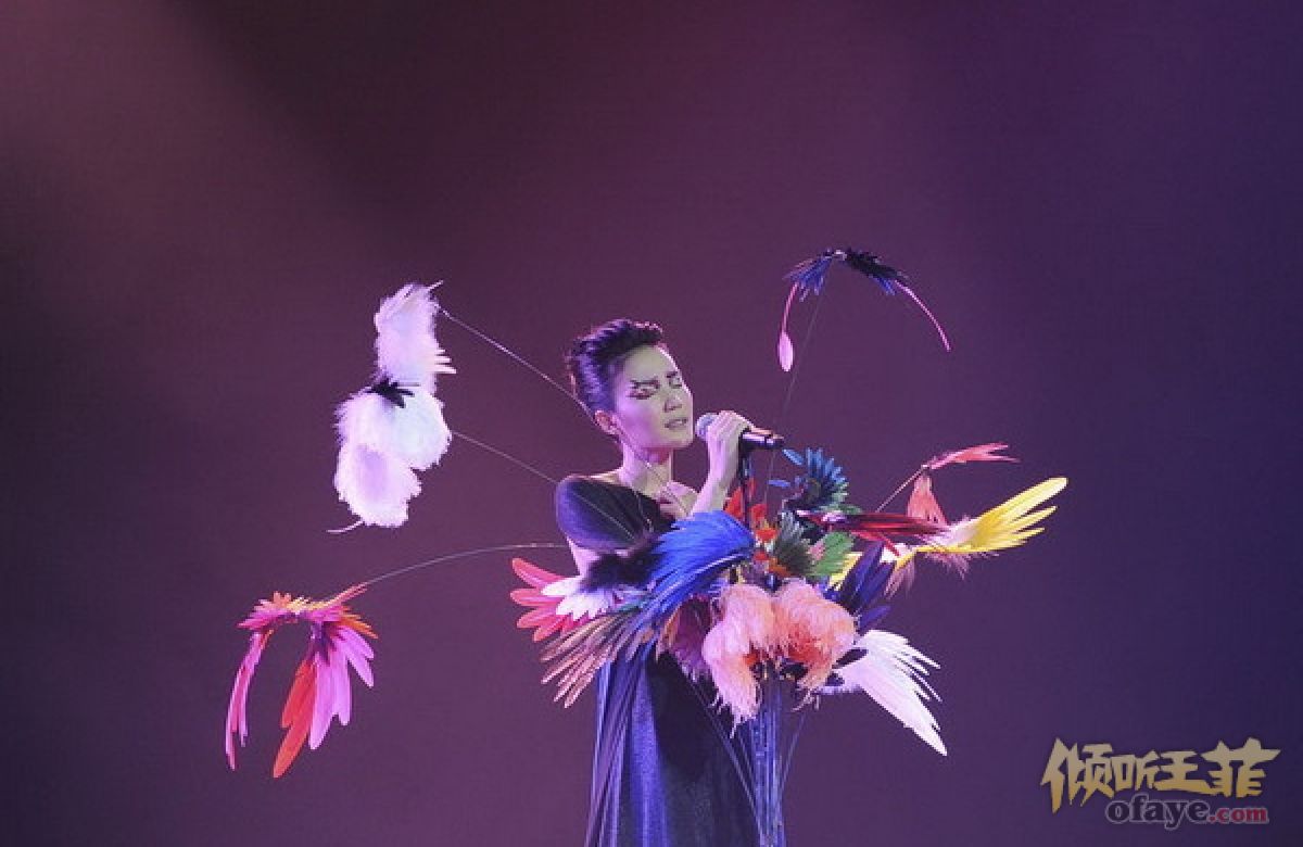 王菲演唱会众星捧场 带众人为灾民祈福